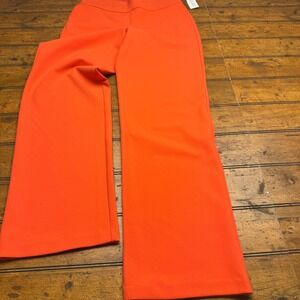 DG2 Wide Leg Palazzo Pants Orange High Waist Flare Flowy